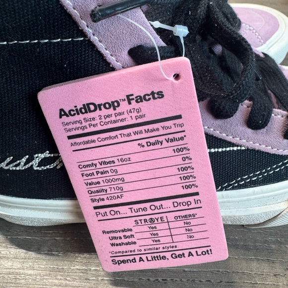 STRØYE Trust None- Purple and Black size 3 high tops - Picture 2 of 10